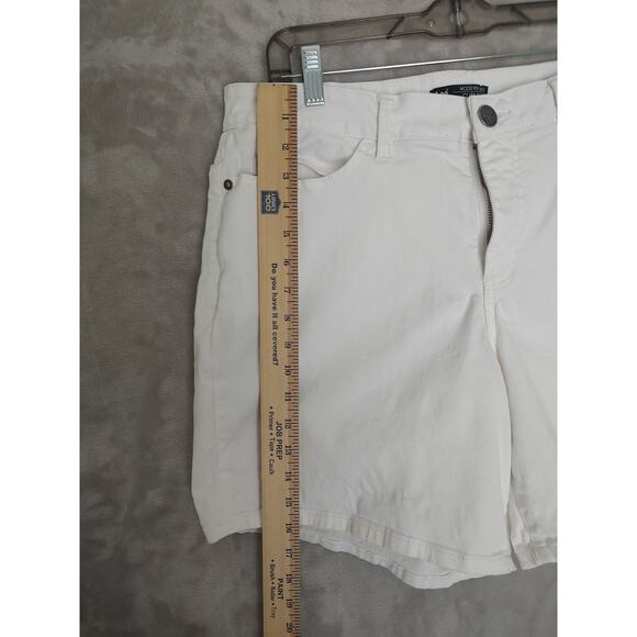 Lee, Womens, Modern Series Curvy Fit, Shorts, Size 16 Medium, White, 5 Pockets - Picture 6 of 13